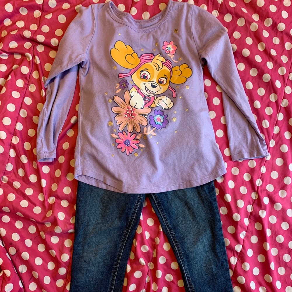 Paw patrol Girls top ans jeans